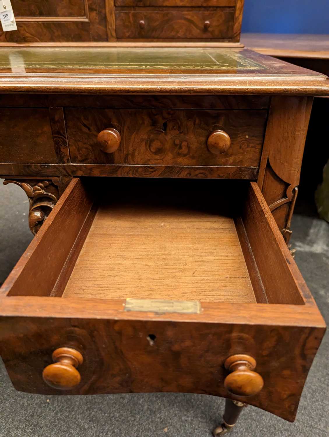 A Victorian walnut writing desk, - Image 30 of 40