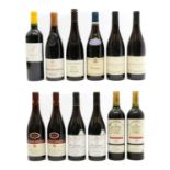 A selection of French red wines,