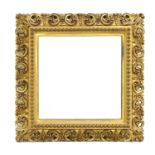 A gilt framed mirror,