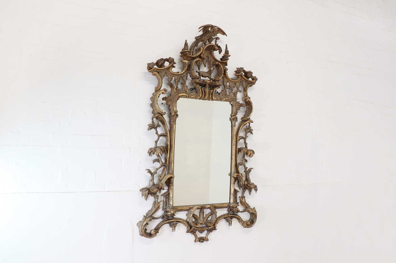 A carved giltwood pier glass in the manner of Thomas Johnson, - Image 2 of 92