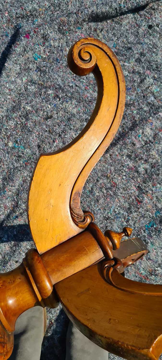 A Victorian bird's eye maple tripod table, - Image 22 of 27