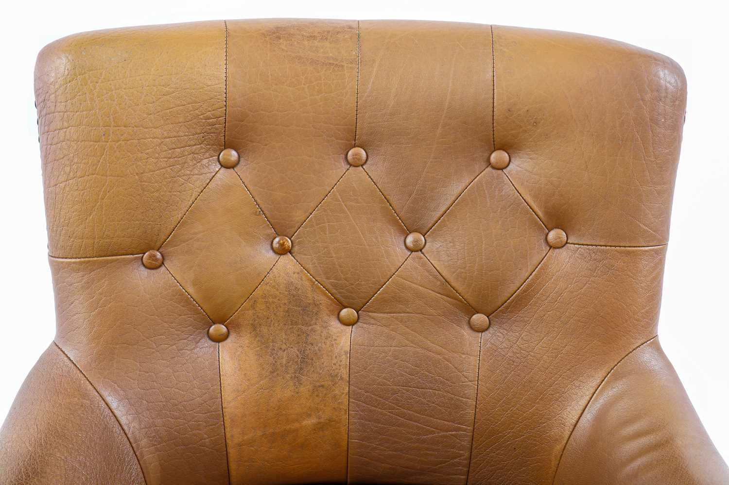 A Danish leather club chair, - Image 4 of 4