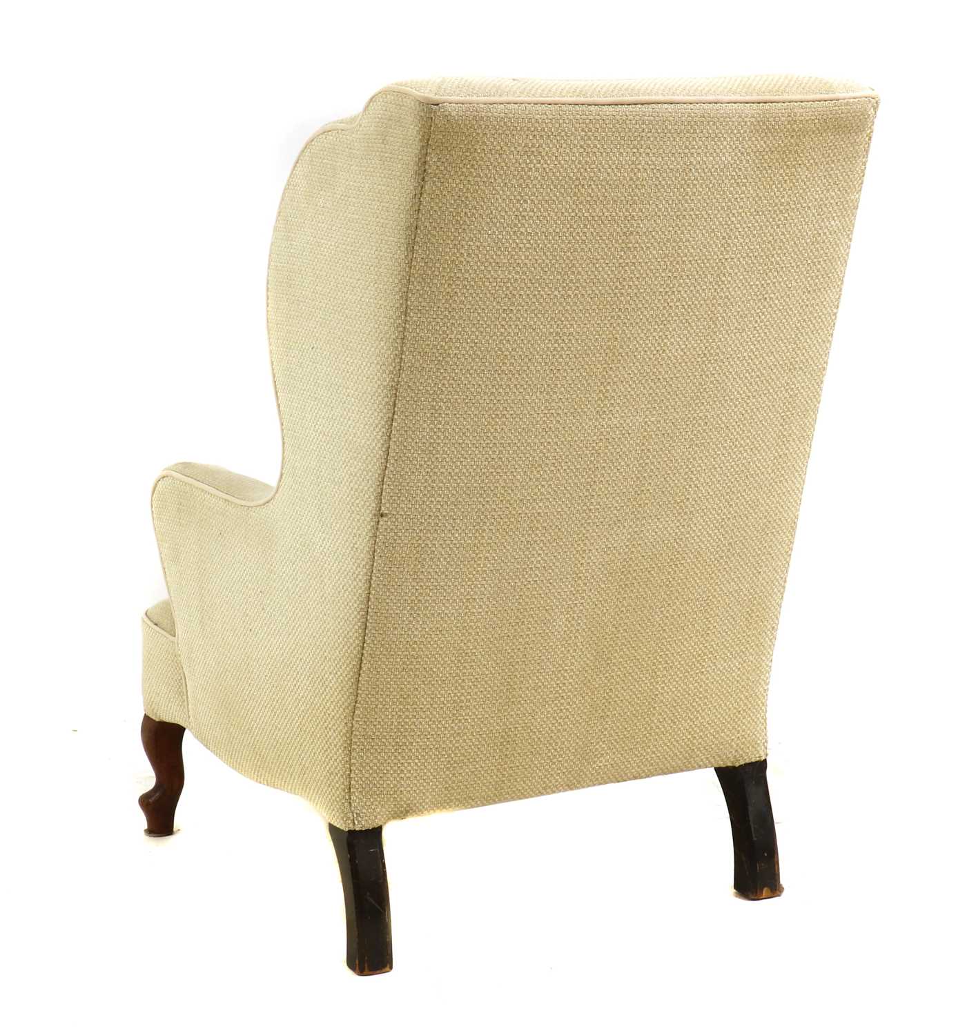 A Victorian wing armchair, - Image 2 of 4