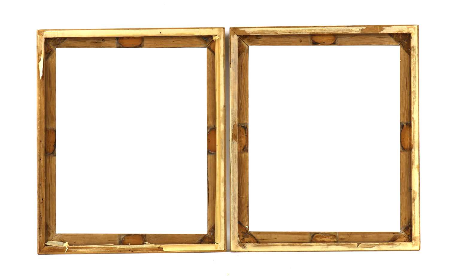 A pair of stripped pine frames, - Image 2 of 2