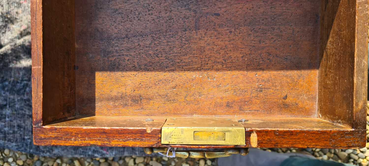An Edwardian mahogany pedestal desk - Image 13 of 43