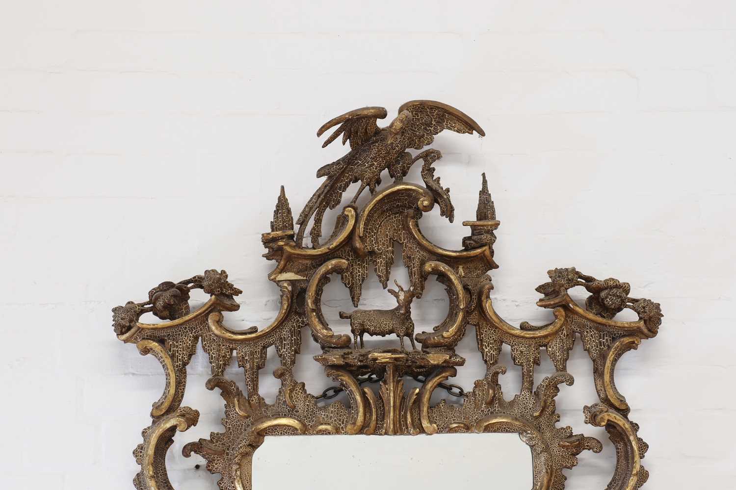 A carved giltwood pier glass in the manner of Thomas Johnson, - Image 4 of 92