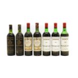 Assorted red Bordeaux wines,