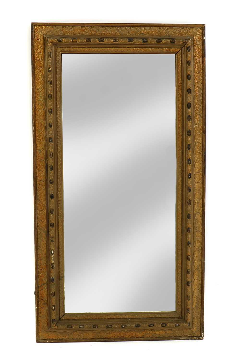 A Swedish gilt wall mirror