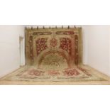 A Aubusson style woollen rug