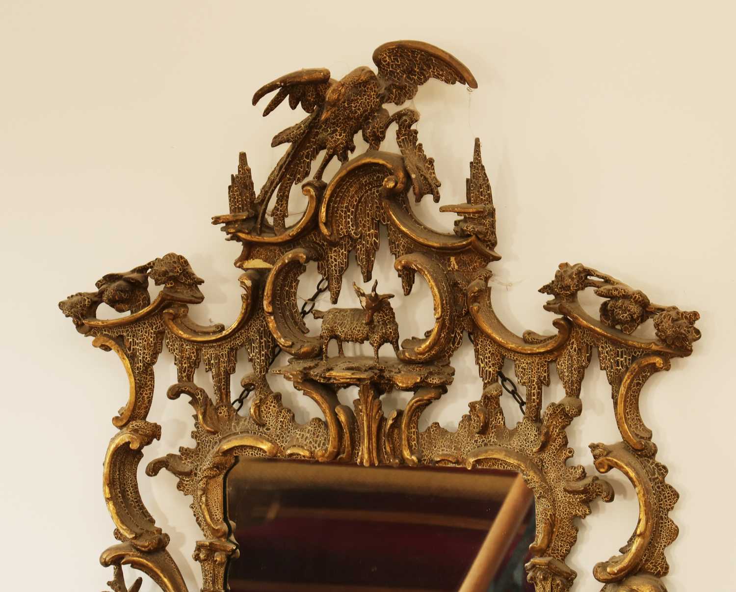 A carved giltwood pier glass in the manner of Thomas Johnson, - Image 12 of 92