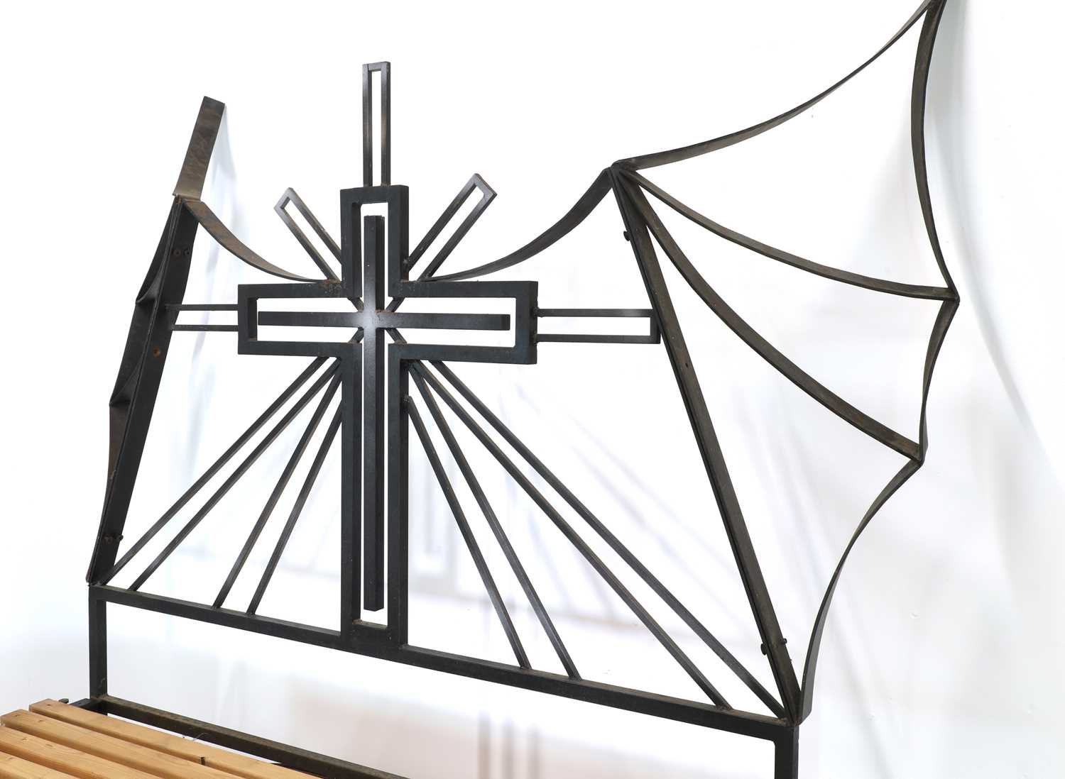 A Gothic-style 'Rock Star' wrought iron bed frame, - Image 4 of 6