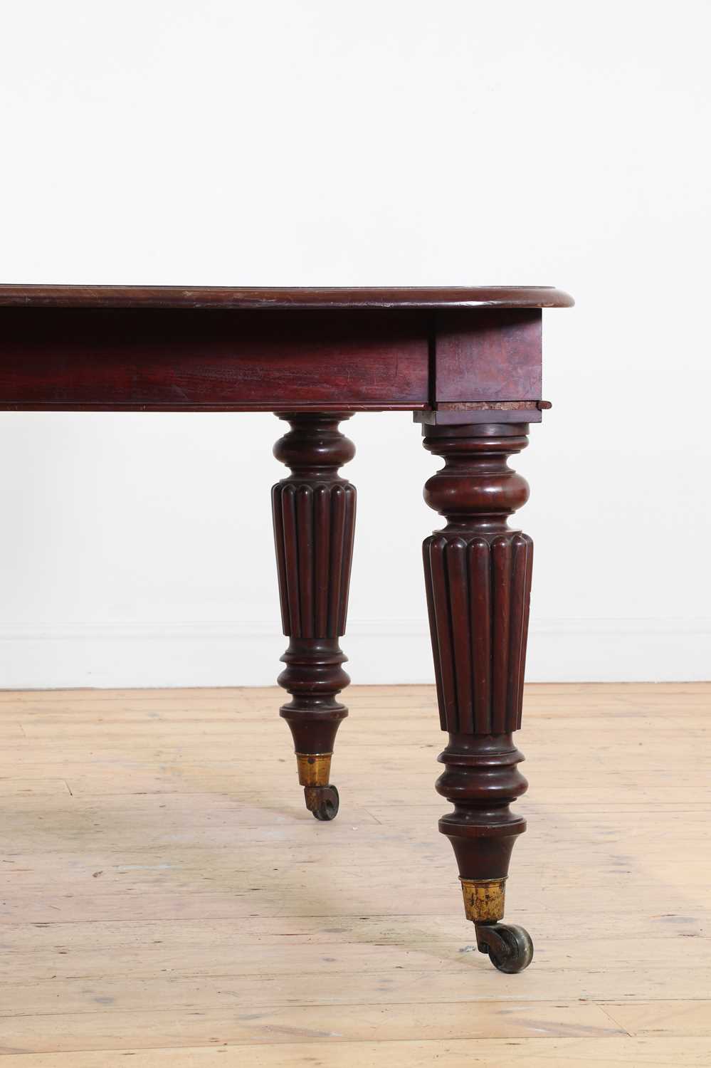 A George IV mahogany extending dining table, - Image 2 of 7