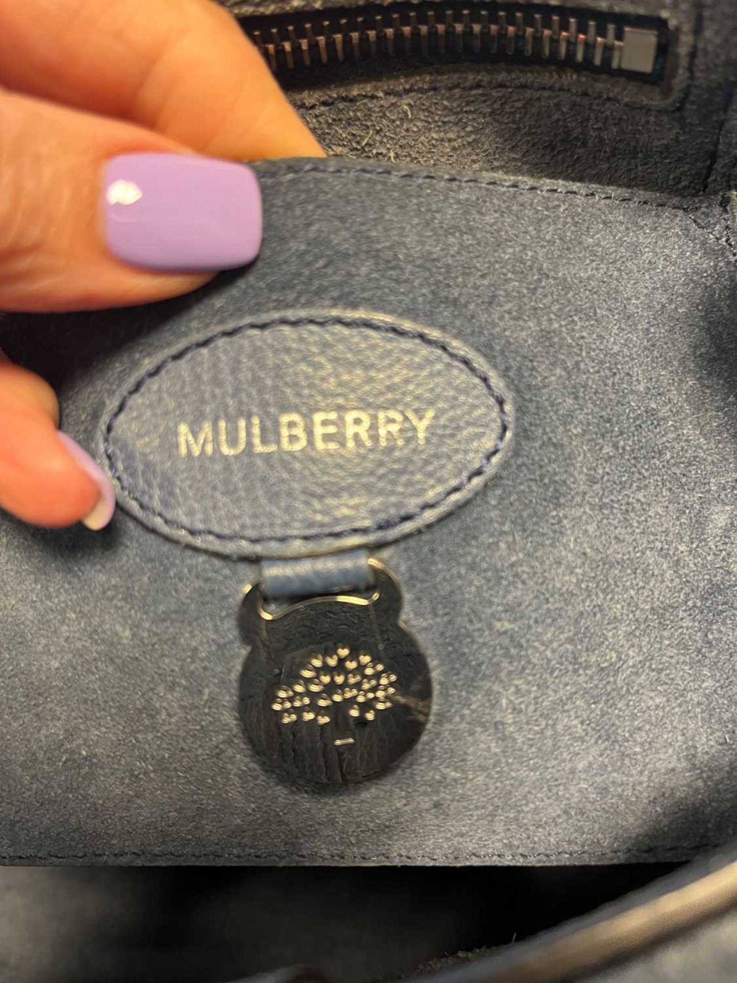 A Mulberry cornflower blue Bayswater - Bild 4 aus 14