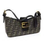 A Fendi monogrammed shoulder bag,