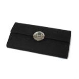A Gucci black canvas purse,
