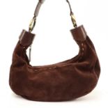 A Chloe chocolate brown hobo bag,