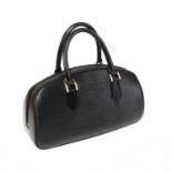 A Louis Vuitton black epi leather Jasmine handbag,