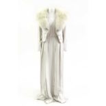 A Christian Dior vintage white three piece skirt suit,