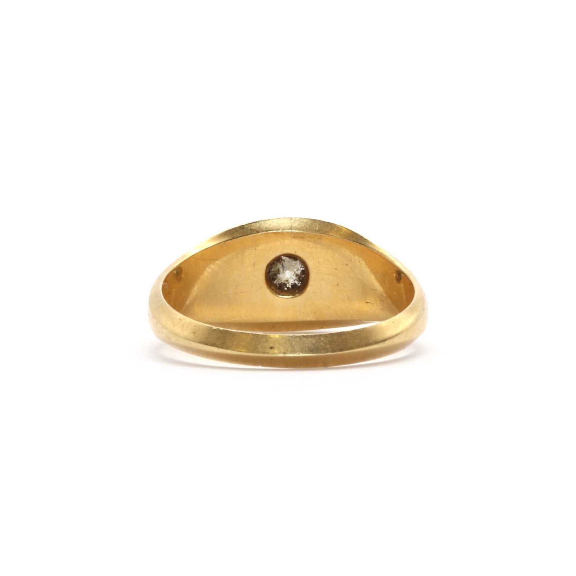 An 18ct gold single stone diamond ring, - Image 3 of 3