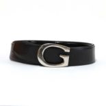 Two Gucci leather belts,