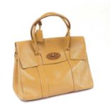 A Mulberry nude wrinkled patent leather Bayswater handbag,