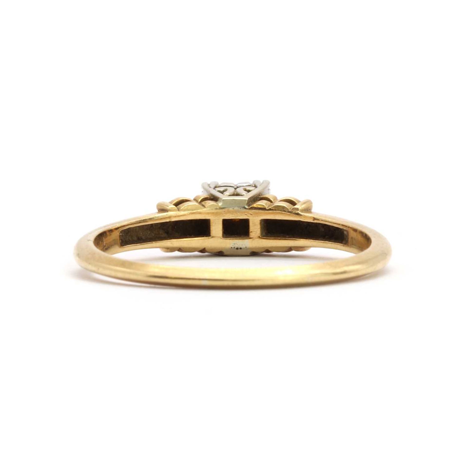 An 18ct gold single stone diamond ring, - Image 2 of 3