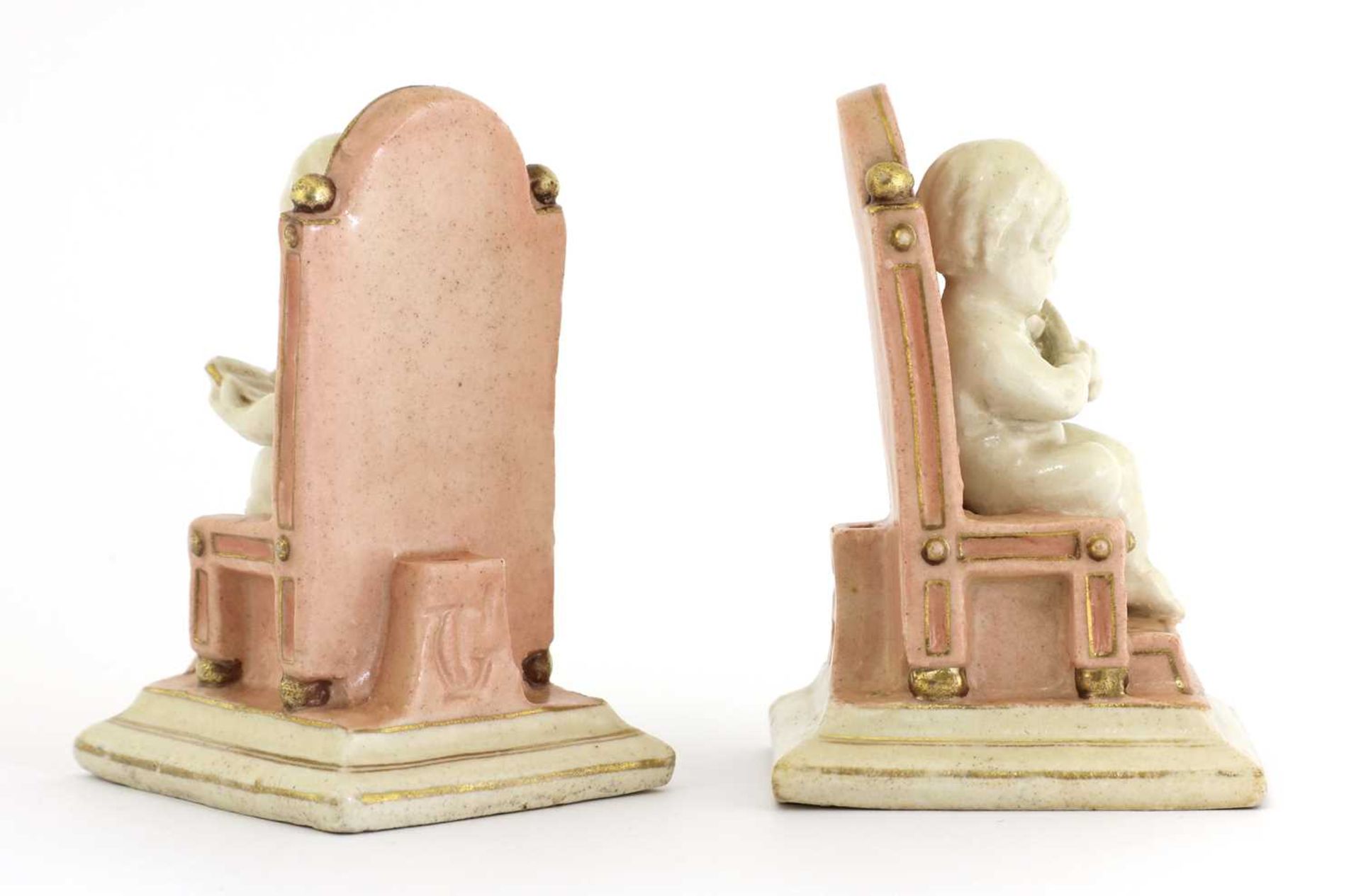 A pair of Doulton Carrara menu holders, - Image 2 of 3