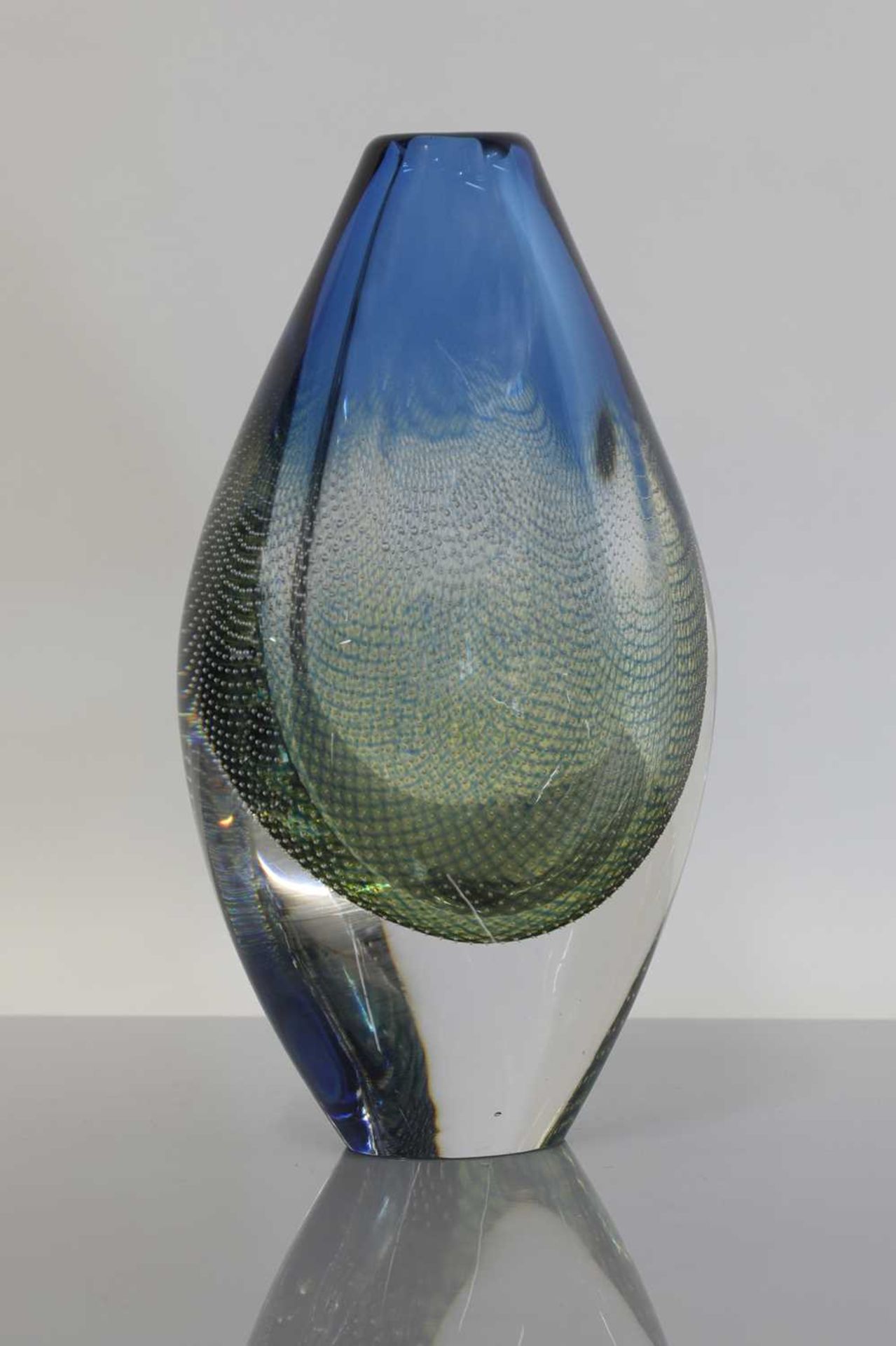 An Orrefors 'Kraka' glass vase, - Image 3 of 3