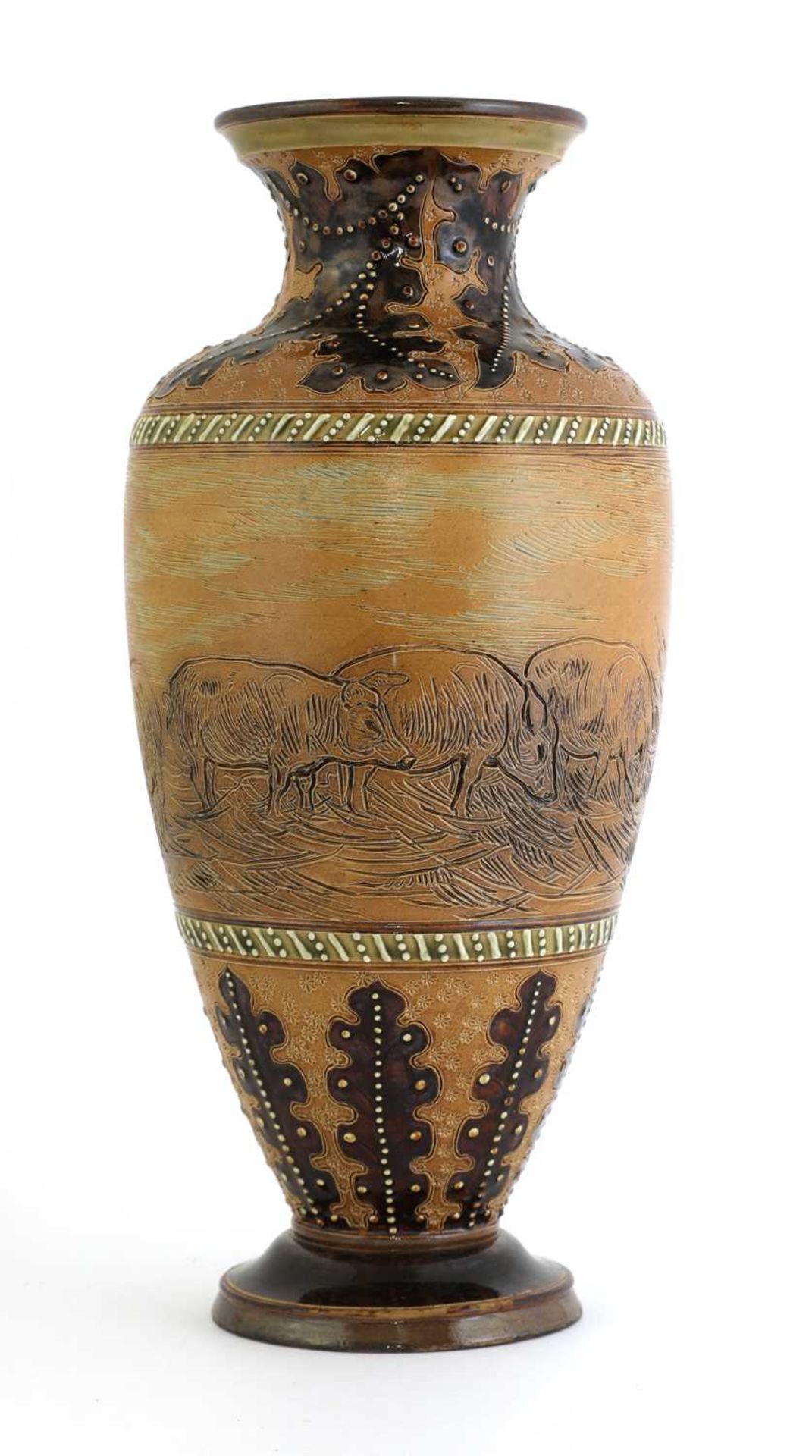 A Doulton Lambeth stoneware vase, - Image 4 of 4