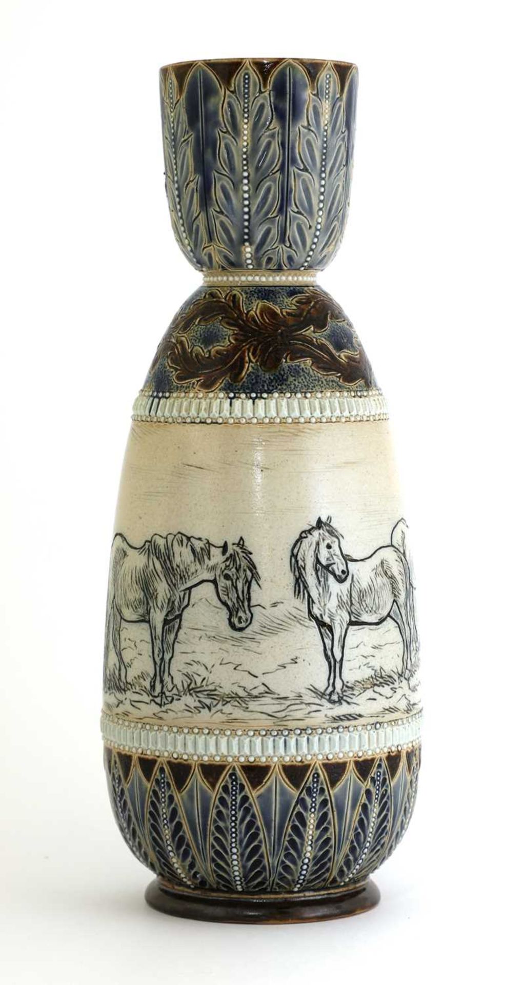 A Doulton Lambeth stoneware vase, - Image 3 of 4