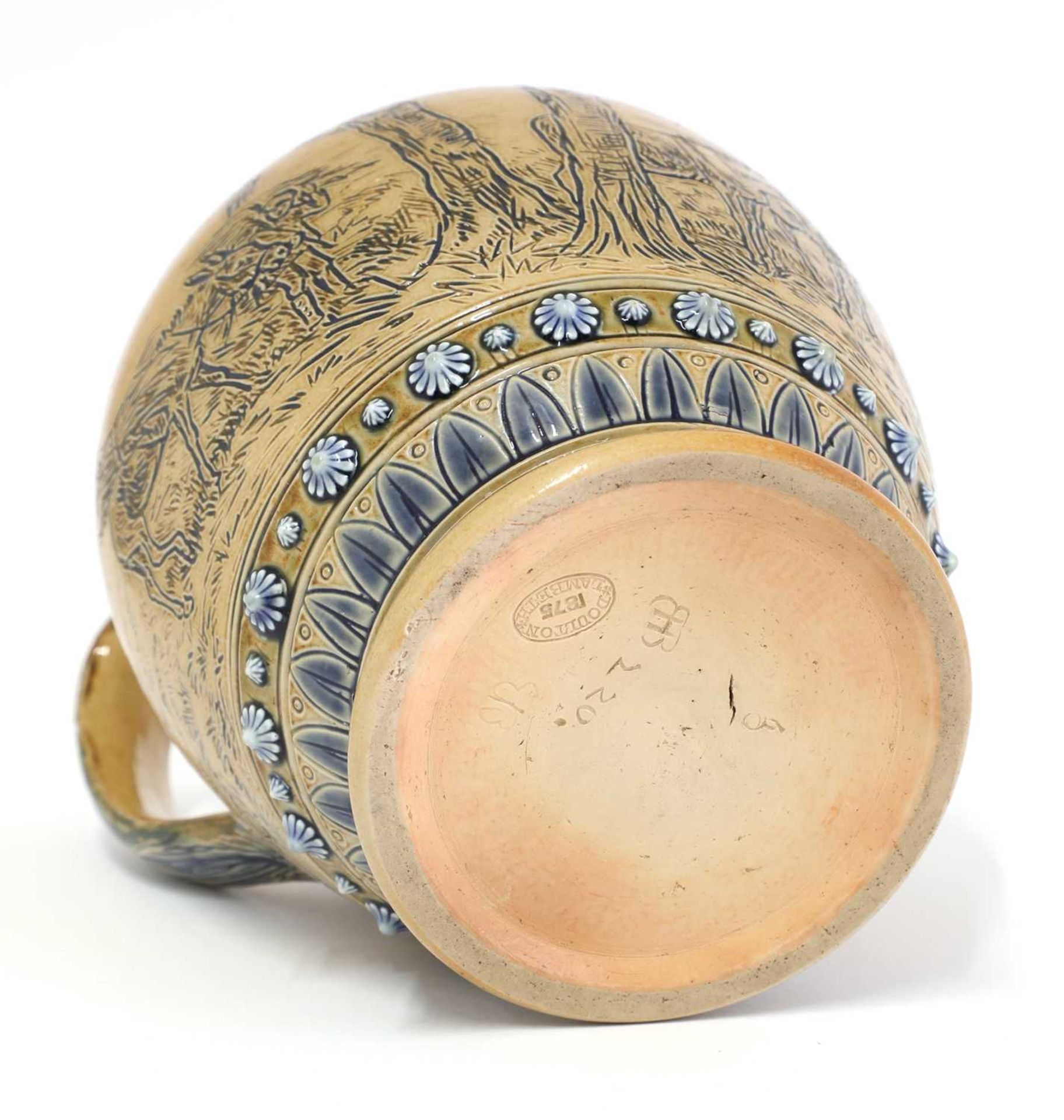 A Doulton Lambeth stoneware jug, - Image 2 of 4