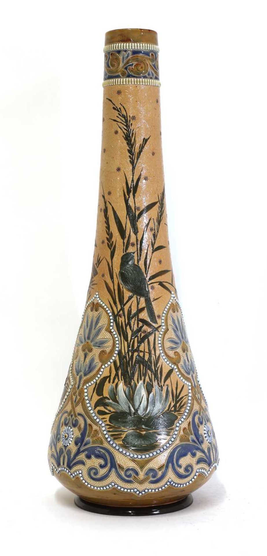 A Doulton Lambeth stoneware vase,