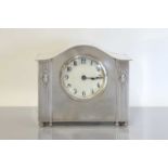 A WMF silver-plated mantel clock,