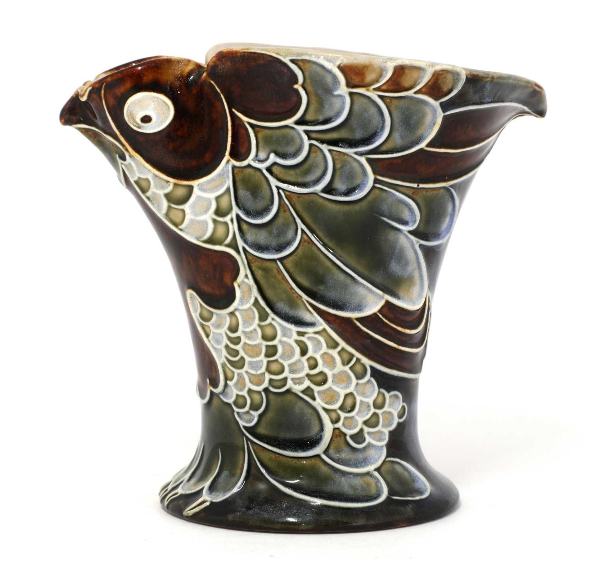 A Doulton Lambeth stoneware vase, - Image 2 of 4