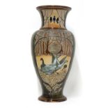 A Royal Doulton stoneware vase,