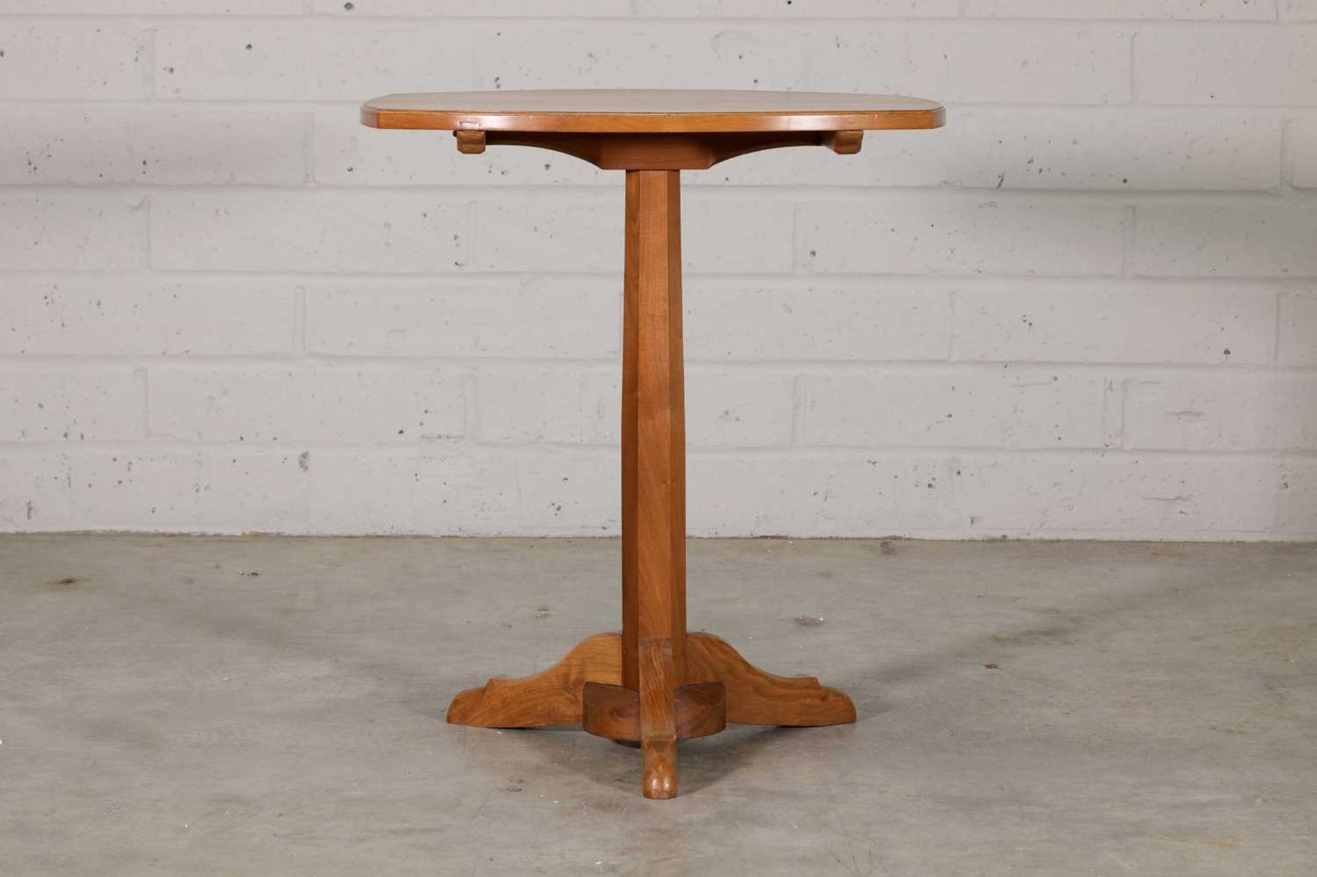 A walnut table side table, - Image 2 of 7