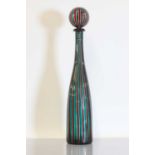 A Venini a Canne bottle and stopper,