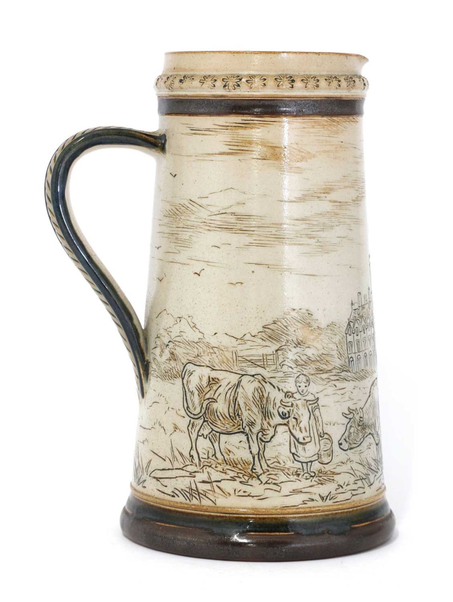 A Doulton Lambeth stoneware jug, - Image 3 of 4
