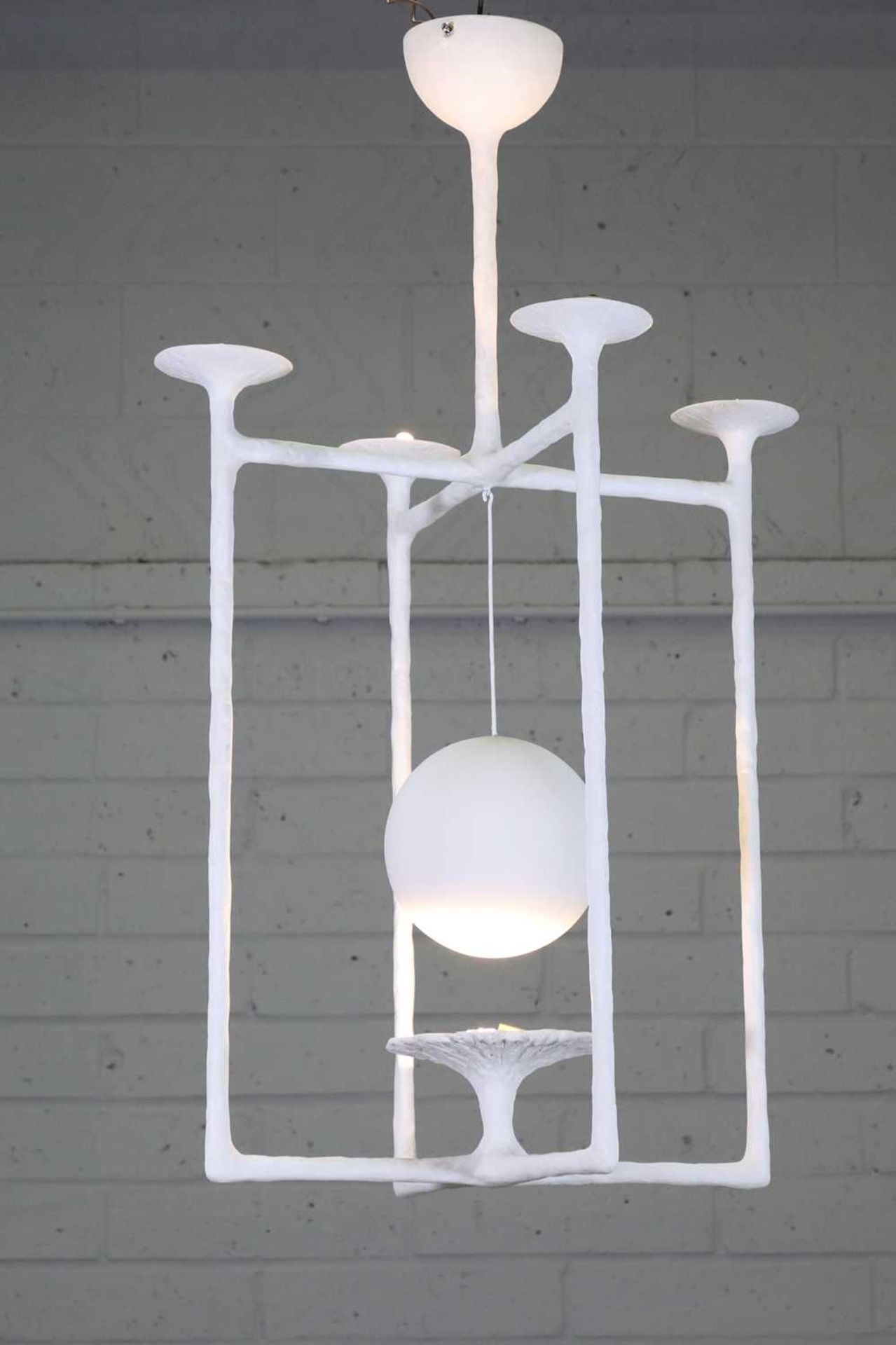 A 'Pleine Lune' plaster chandelier,