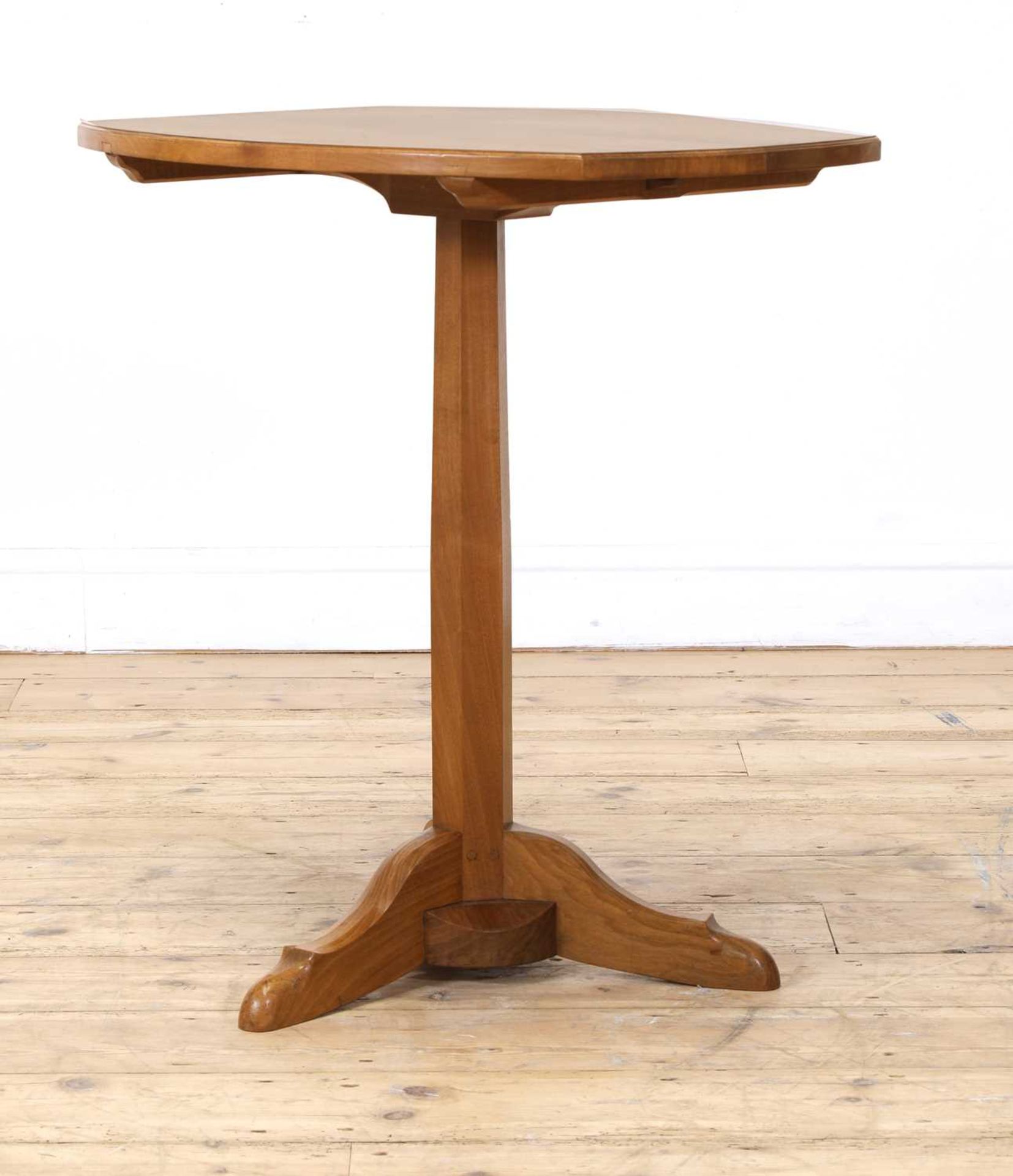 A walnut table side table, - Image 6 of 7