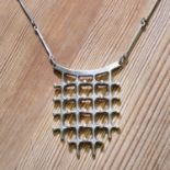 A Norwegian sterling silver pendant and chain,