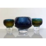 A collection of Kosta Boda sommerso glassware,