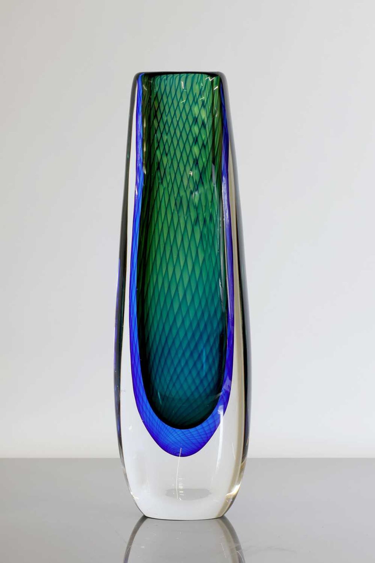 Two Kosta Boda sommerso glass vases, - Image 2 of 7