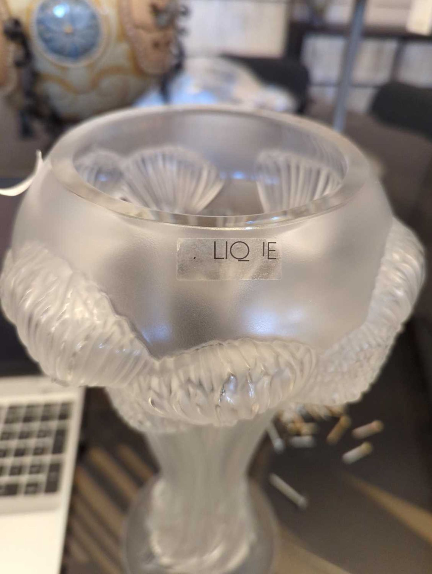 A Lalique 'Button Rose' vase, - Image 4 of 9