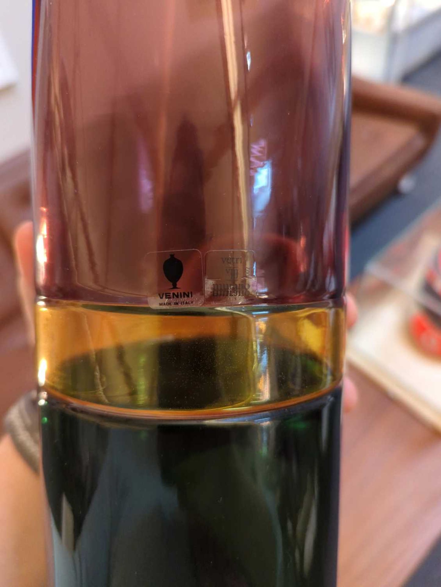 A Venini 'Incalmo' glass bottle vase - Image 5 of 6
