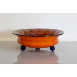 A Loetz glass bowl,