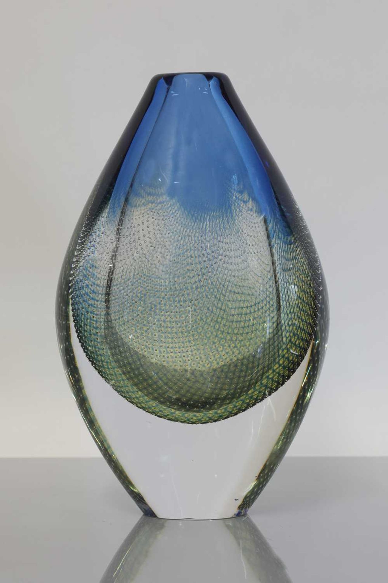 An Orrefors 'Kraka' glass vase,