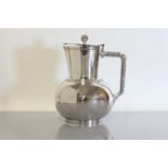 An Elkington & Co. 'Model No. 16587' electroplated metal hot water pot and cover,