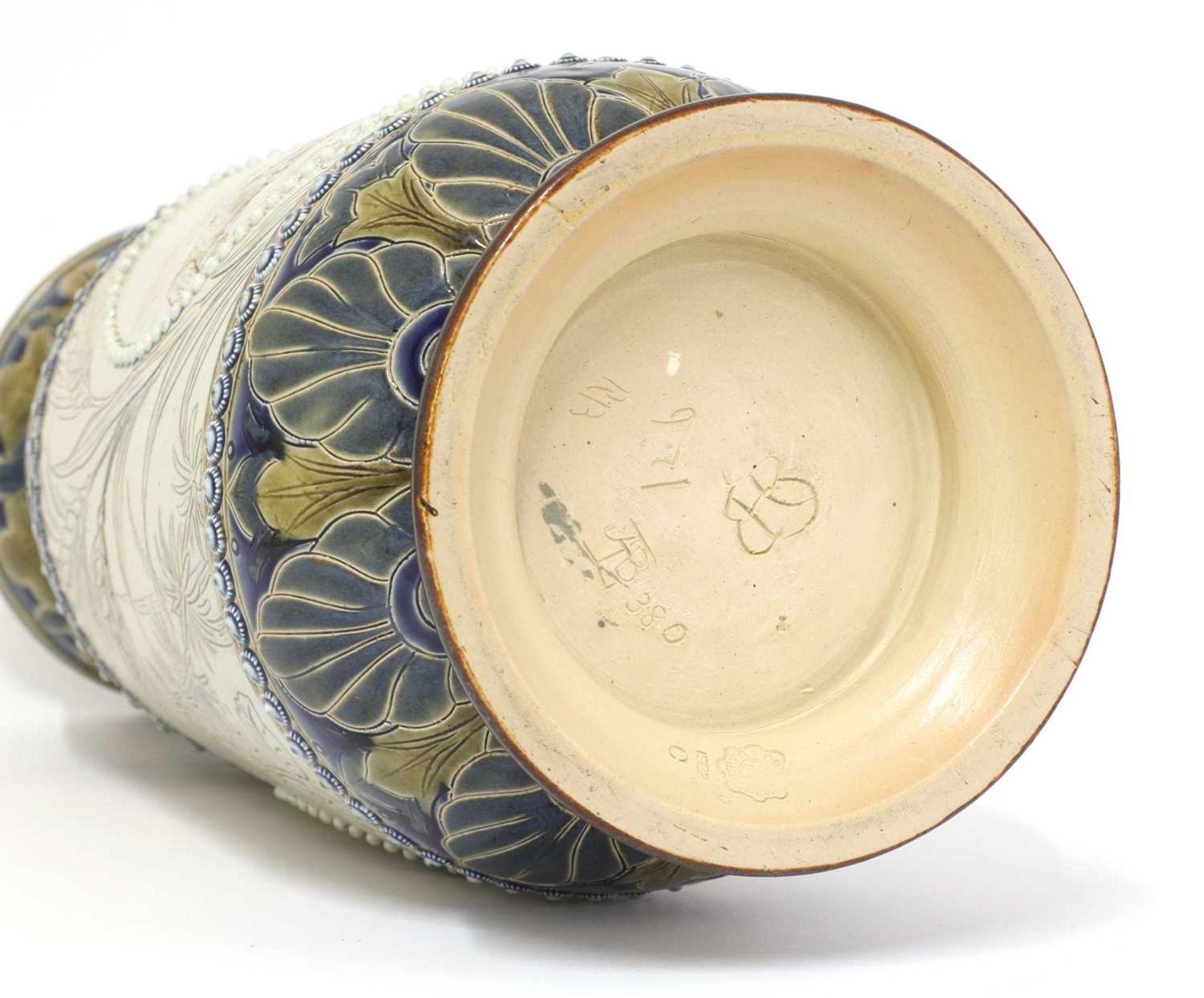 A Doulton Lambeth stoneware vase, - Image 4 of 4