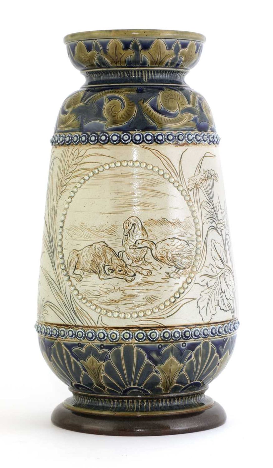 A Doulton Lambeth stoneware vase, - Image 2 of 4